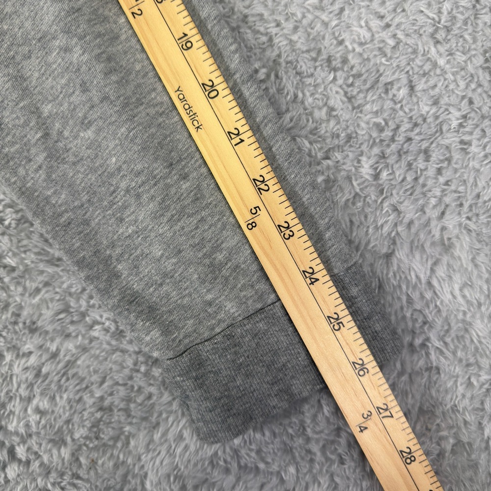 Criquet Mens XXL Quarter Zip Sweatshirt Heather Gray Pullover Mock Neck Logo - Picture 9 of 9